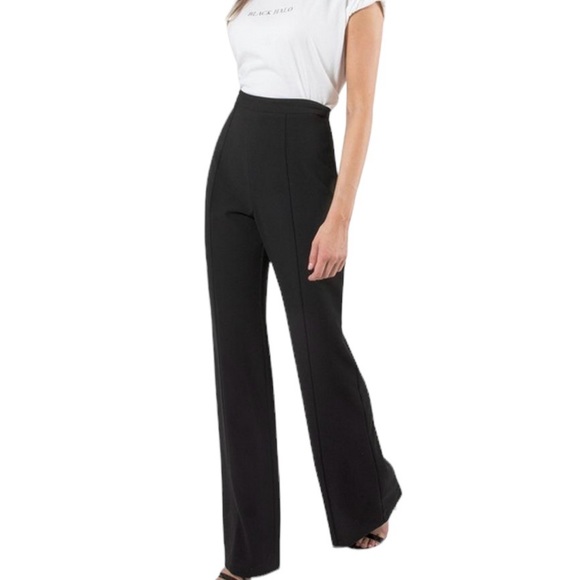 Black Halo Isabella High Rise Wide Leg Pants Size 10
